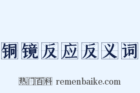 铜镜反应反义词是什么意思的图片